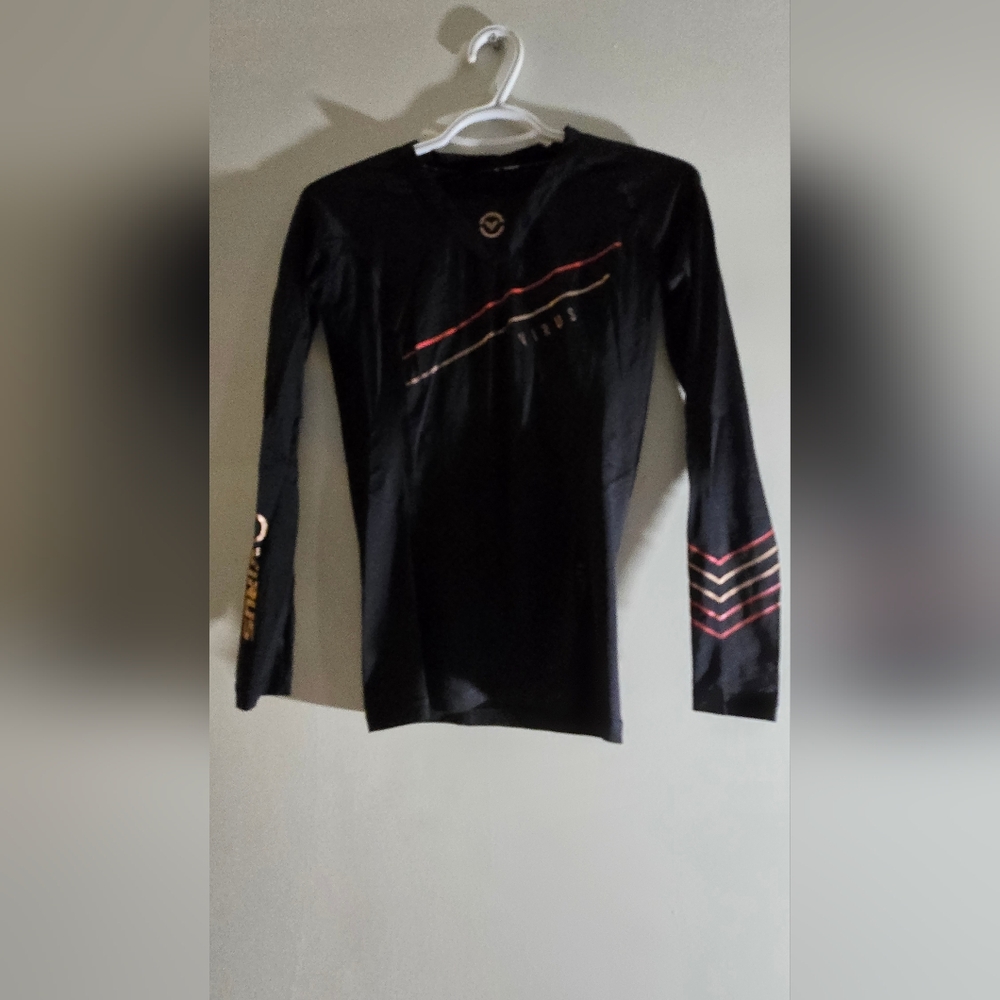 Virus Black Rashguard with Subtle Design